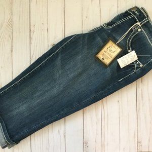 NWT Earl Jean Stud Pockets Bermuda Jeans Size 6P